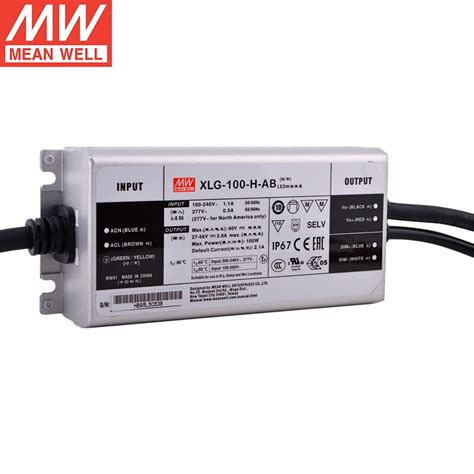 MEAN WELL XLG 100 H AB 100W 27 56V 2100mA Constant Grandado