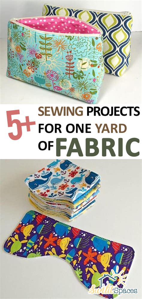 5+ Sewing Projects for One Yard of Fabric – Sunlit Spaces | DIY Home ...