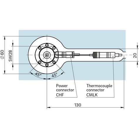 Valve gate nozzle type 4NHF GÜNTHER hot runner systems for injection