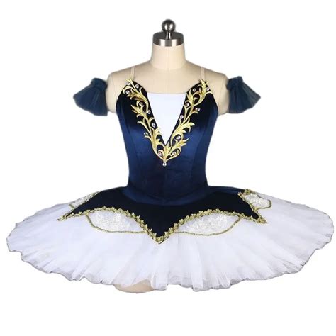 Bll Corpi O De Terciopelo Azul Marino Preprofesional Tut De Ballet