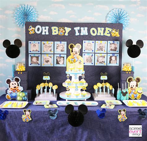 Baby Mickey Mouse 1st Birthday Party Ideas