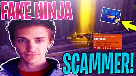 Fake Ninja Tries To Scam Me Gone Wrong Scammer Gets Scammed In Fortnite Save The World Pve