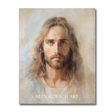 Blonde Jesus Christ Portrait By Alex Kovych Jesus Christ Picture