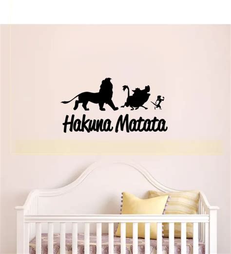 Hakuna Matata Lion King Quote Simba Timon Pumbaa Disney Wall Art