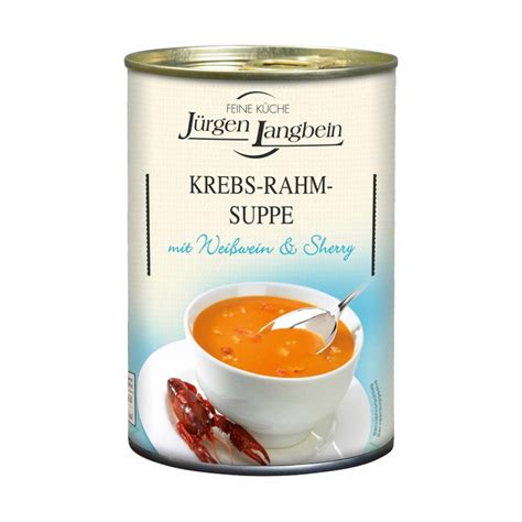 Jürgen Langbein Krebs Rahm Suppe 400ml Dose