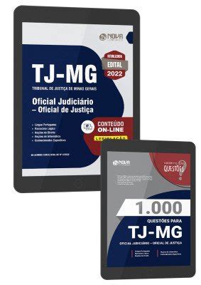 Apostila TJ MG 2022 Oficial Judiciário Oficial de Justiça