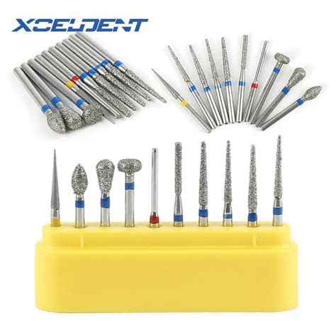 Aliexpress Buy 10pcs Box Dental Diamond Burs Drill Dental Burs