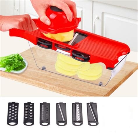 Mandoline Slicer Vegetable Cutter With Stainless Steel Blade Kivaj