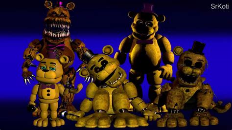 C D Fnaf Golden Freddy Generation Speedart Youtube