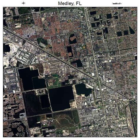 Aerial Photography Map of Medley, FL Florida