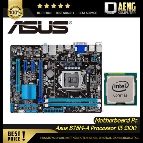 Jual Motherboard Mainboard Mobo Pc Merk Asus B M A Paket Prosesor