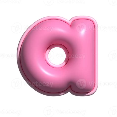 Letter a pink alphabet glossy 22282440 PNG