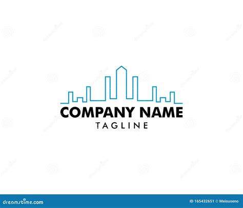 Town Logo Template Design Vector Stock Vector Illustration Of