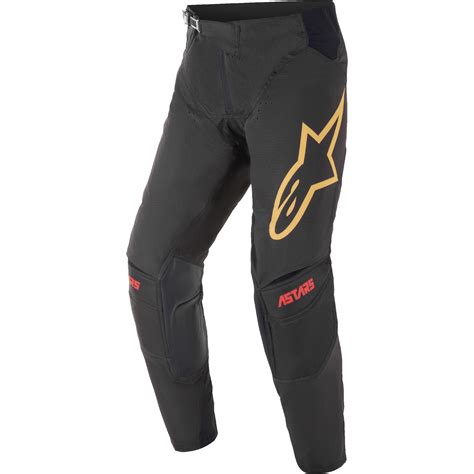 Pantalon Cross Techstar Venom Alpinestars Noir Rouge Orange Moto Axxe