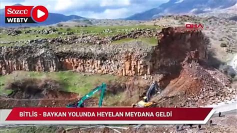 Bitlis Baykan Yolunda Heyelan Dailymotion Video