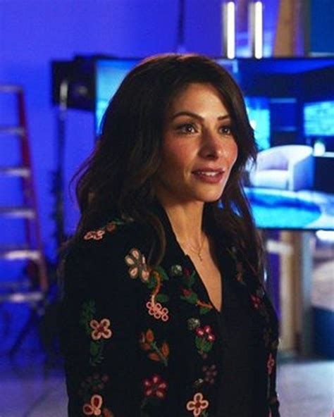 Sex Life S02 Sarah Shahi Floral Black Jacket