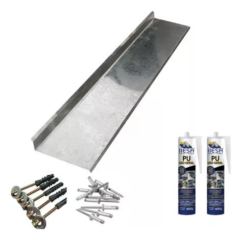 Kit Completo 9 Mts Rufo Externo De Parede Galv Corte 25cm Frete grátis