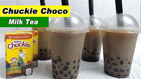 Chuckie Tapioca Pearls Milk Tea Recipe Chuckie Choco Milk Tea Youtube