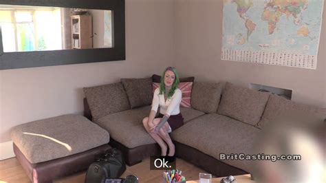 Green Haired Alt Amateur Bangs In Casting Tnaflix