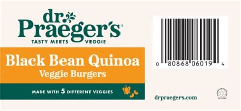 Dr Praeger S Gluten Free Black Bean Quinoa Veggie Burgers 4 Ct 10