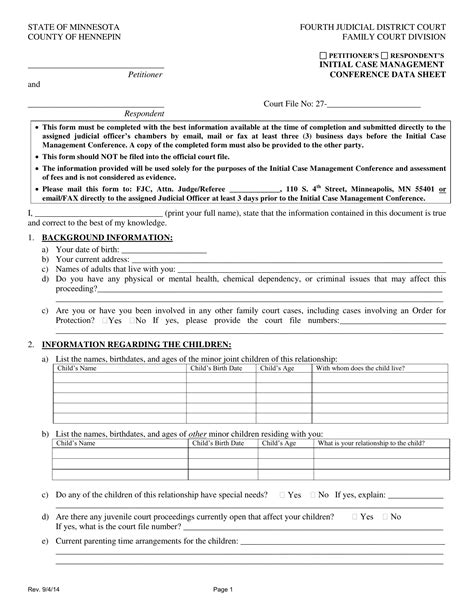 Hennepin County Icmc Form Fill Out Printable Pdf Forms Online