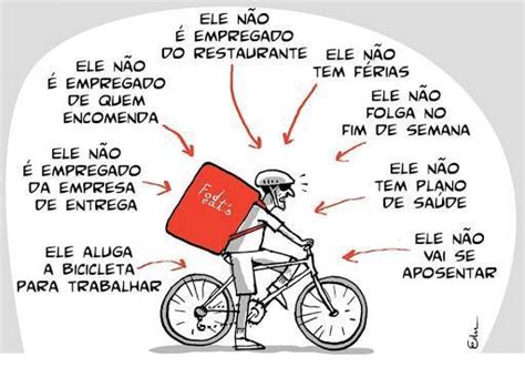 Sobre a uberização e o trabalho informal do Brasil analise a charge e