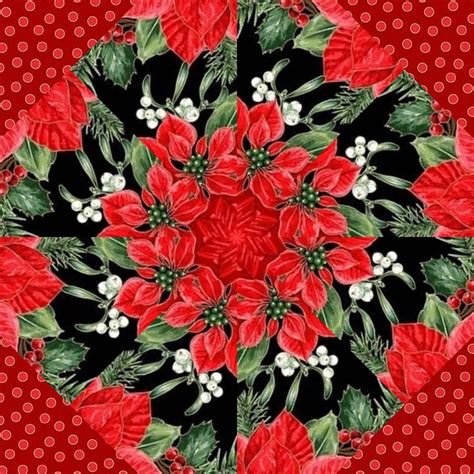 Pre Cut Quilt Kit Kaleidoscope Quilt Block Kit Stack N Whack Christmas