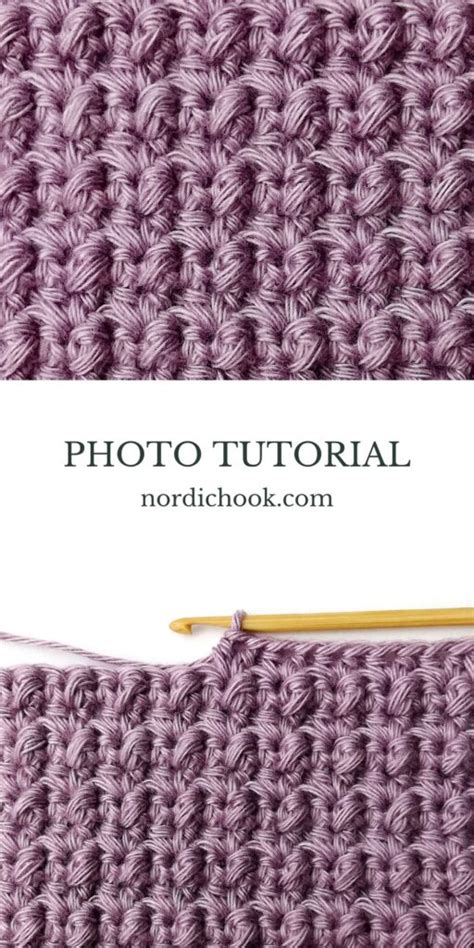 The Mayberry Stitch Nordic Hook Free Crochet Stitch Tutorial