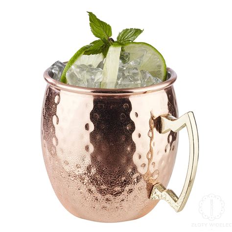 Kubek miedziany do drinków piwa Moscow Mule 0 55l Złoty Widelec