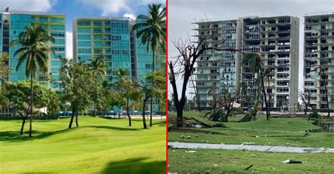 El Antes Y Después De Acapulco Tras Devastación Del Huracán Otis