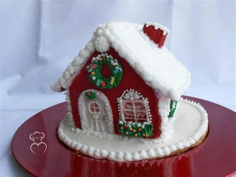 Casita navideña de galleta y glaseado Mi Querida Cocinera