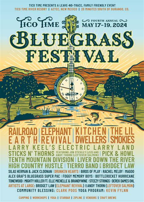 Tico Time Bluegrass Festival 2024 Lineup | Grooveist