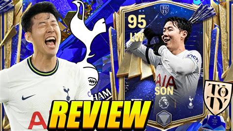 BEST LW IN FC MOBILE 24 95 TOTY SON PLAYER REVIEW GAMEPLAY 95 SON