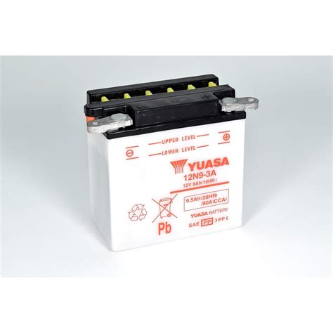 YUASA Batterie Dry Charged ohne Batteriesäure 12V 9Ah 12N9 3A