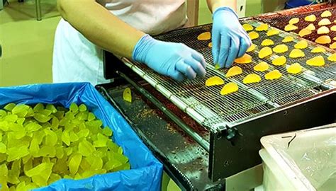 Fruta confitada para pastelerías cómo se hace el baño en chocolate