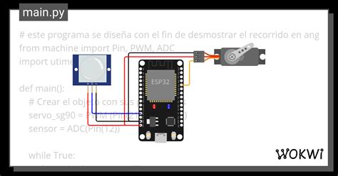 Mover Un Motor Con Sensor Wokwi Esp32 Stm32 Arduino Simulator