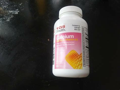 Cvs Calcium 600 Mg With Vitamin D3 Supplelment