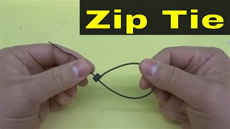 How To Undo A Zip Tie Without Cutting It Cable Tie Tutorial Youtube