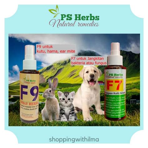 Ubat Kucing Pets Spray F7 Fungus Sporo Spray F9 Kutu Hama Earmite Ps