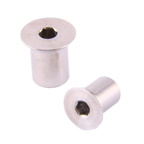 Pcs Sleeve Nuts M To M With Countersunk Head And Hexagon Socket