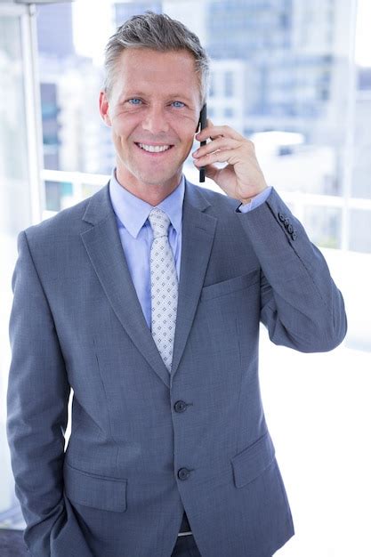 Premium Photo Businessman Having Phone Call