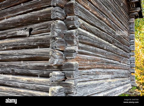 Detail Jiont Wooden Biulding Stock Photo Alamy