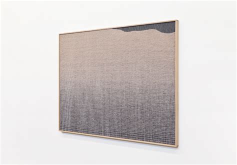 Taupe To Black Live Edge Form Mimi Jung Weaving Wall Hanging Live