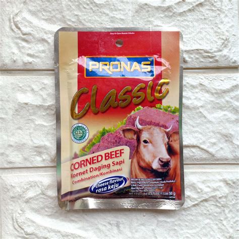 Jual Pronas Classic Corned Beef Kornet Daging Sapi Original Keju Pedas