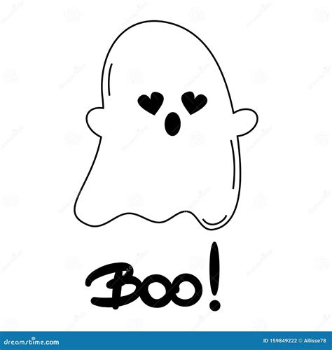 Boo Drawing Halloween