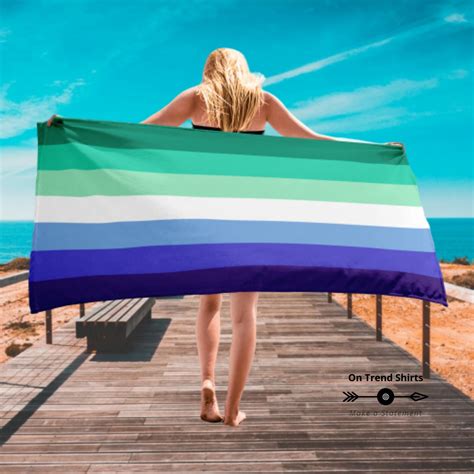 Mlm Pride Flag Beach Towel Gay Male Pride Towel Gay Male Etsy