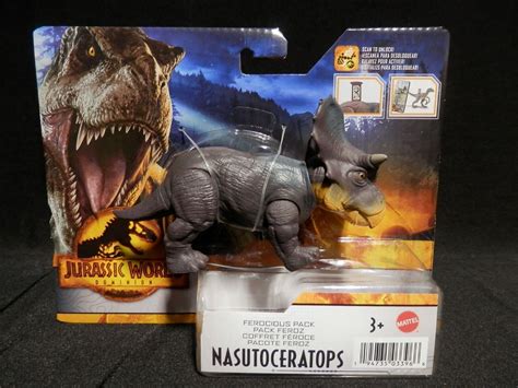 Jurassic World Dominion Ferocious Pack Nasutoceratops Dinosaur Ages 3 New Ebay