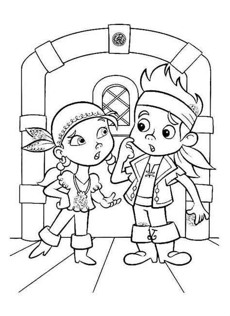 Coloriage De Jake Et Les Pirates Disney Telecharger Gratuitement