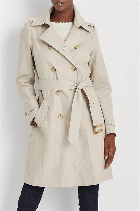 Lauren Ralph Lauren Double Breasted Belted Trench Coat Nordstrom Rack