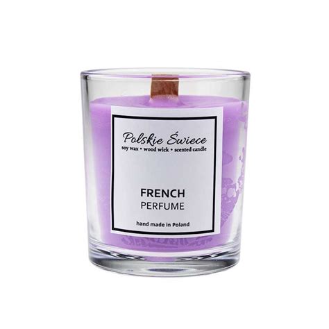 French Perfume Świeca sojowa z drewnianym knotem VIVAT